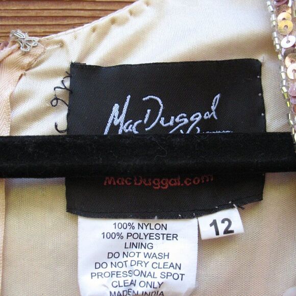 Mac Duggal 5002 Womens EMBELLISHED FRONT SLIT LONG SLEEVE GOWN - Picture 14 of 16